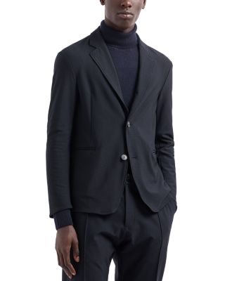Emporio Armani - Single Breasted Technical Jersey Jacket