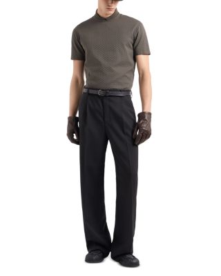 Cotton Jersey Diamond Jacquard Tee