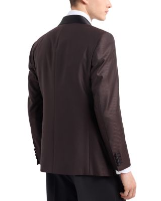 G Line Regular Fit Wool & Silk Shawl Lapel Blazer