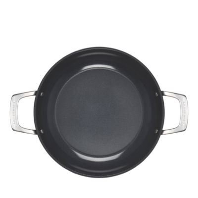 Essential Nonstick Ceramic Shallow Braiser with Glass Lid, 3.9 Qt