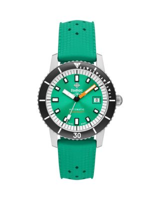 Zodiac - Compression Diver Automatic Rubber Strap Watch, 40mm