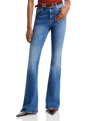 FRAME - High Rise Flared Jeans in Mermaid