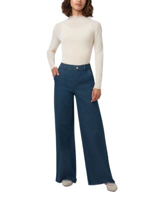 High Rise Wide Leg Jeans in Midnight Rinse Wash