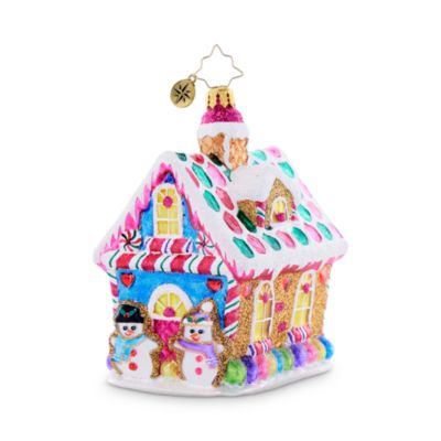 Christopher Radko - Candy Coated Cottage Glass Ornament