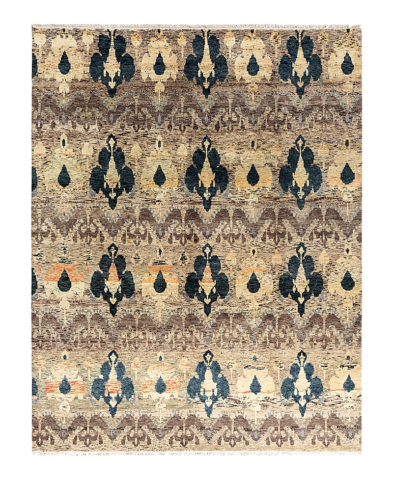 Bloomingdale's Indo Ikat M6178 Area Rug, 7'10 X 10'1 In Brown