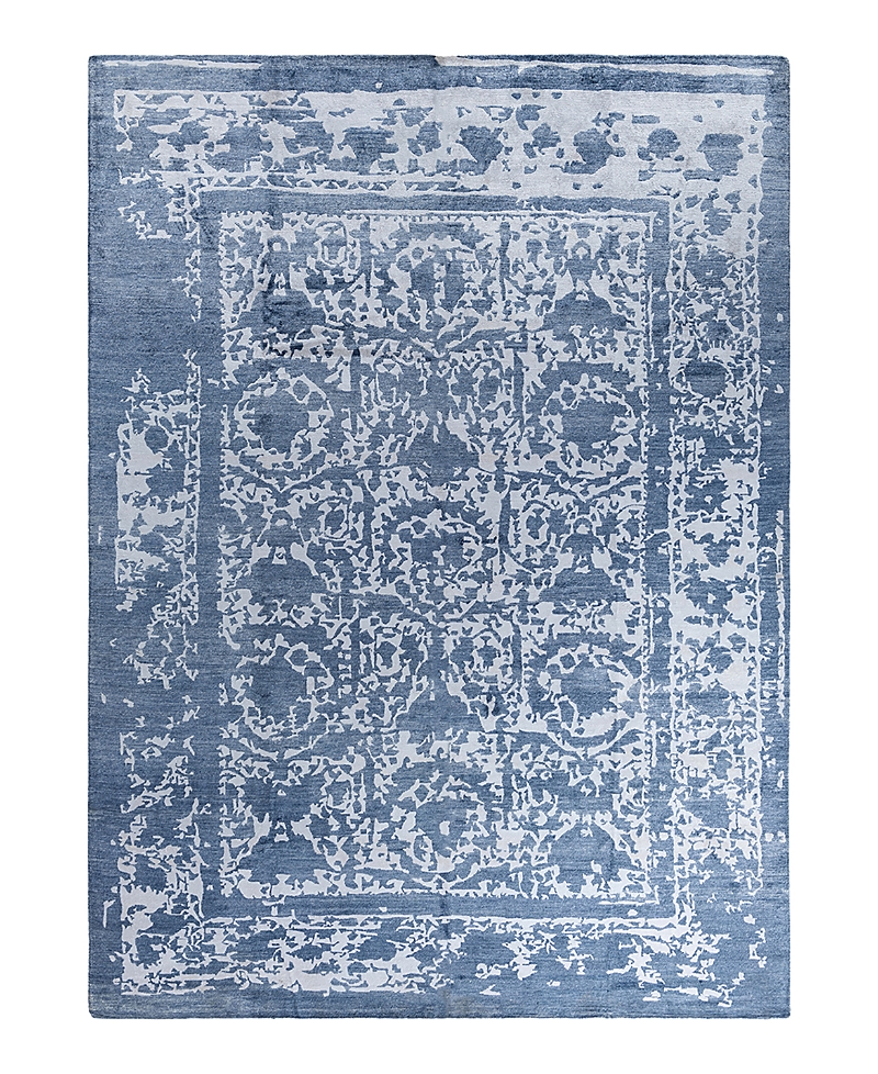 Bloomingdale's Indo Modern M7978 Area Rug, 9' X 12'1 In White