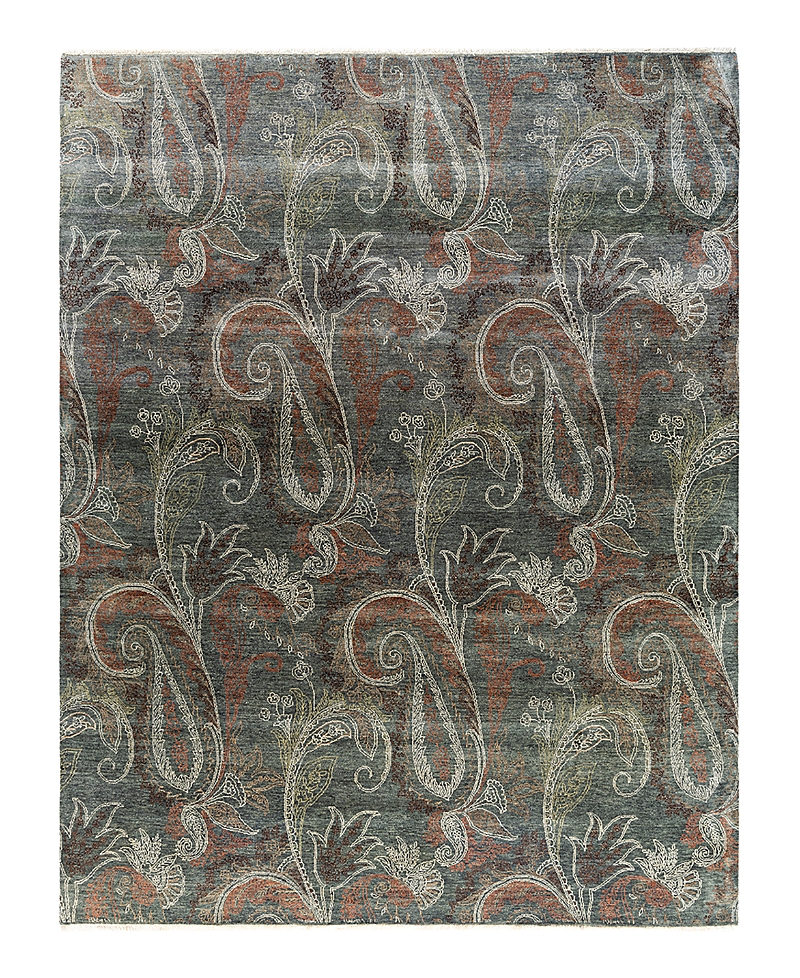 Bloomingdale's Indo Ikat M6169 Area Rug, 7'10 X 10' In Gray