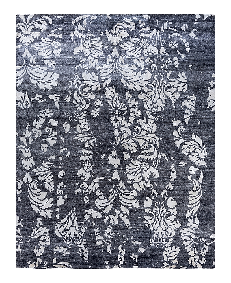 Bloomingdale's Indo Modern M6263 Area Rug, 8'2 X 10'1 In Black