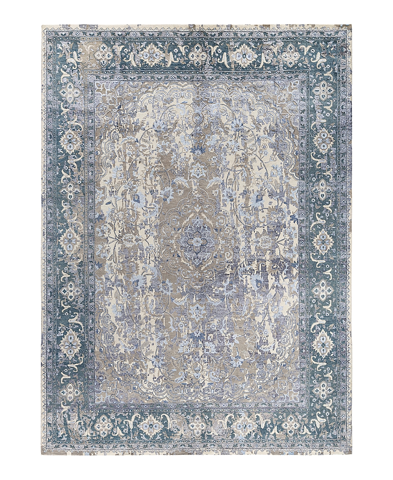 Bloomingdale's Indo Ikat M7558 Area Rug, 9' X 12' In Ivory