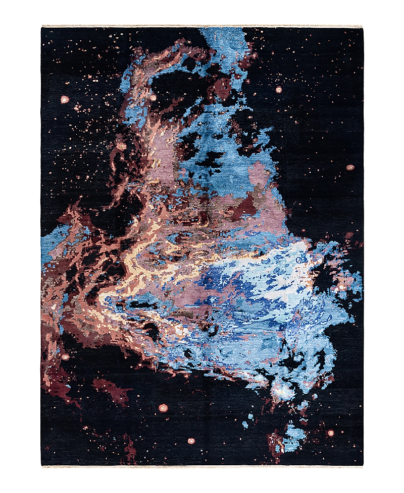 Bloomingdale's Indo Ikat M7131 Area Rug, 9'1 X 12'1 In Black