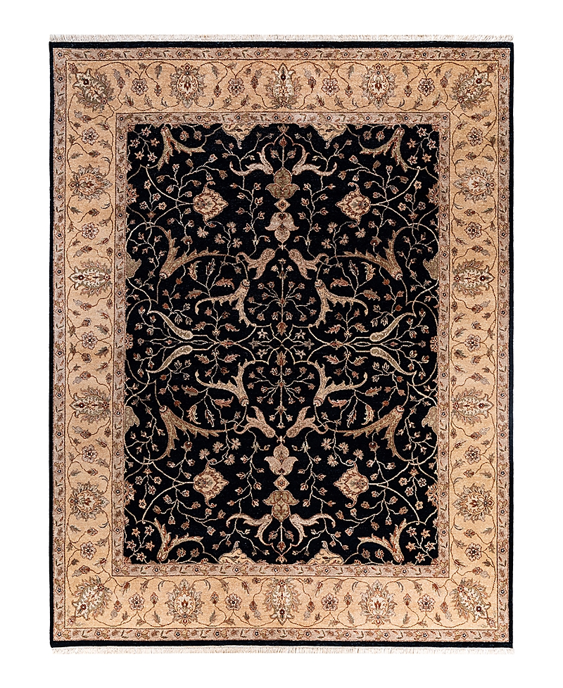 Bloomingdale's Indo Kashan M5602 Area Rug, 9'2 X 12' In Black