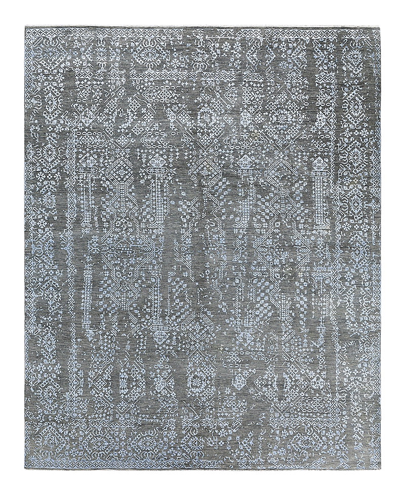 Bloomingdale's Indo Ikat M7282 Area Rug, 8'1 X 10'1 In Gray