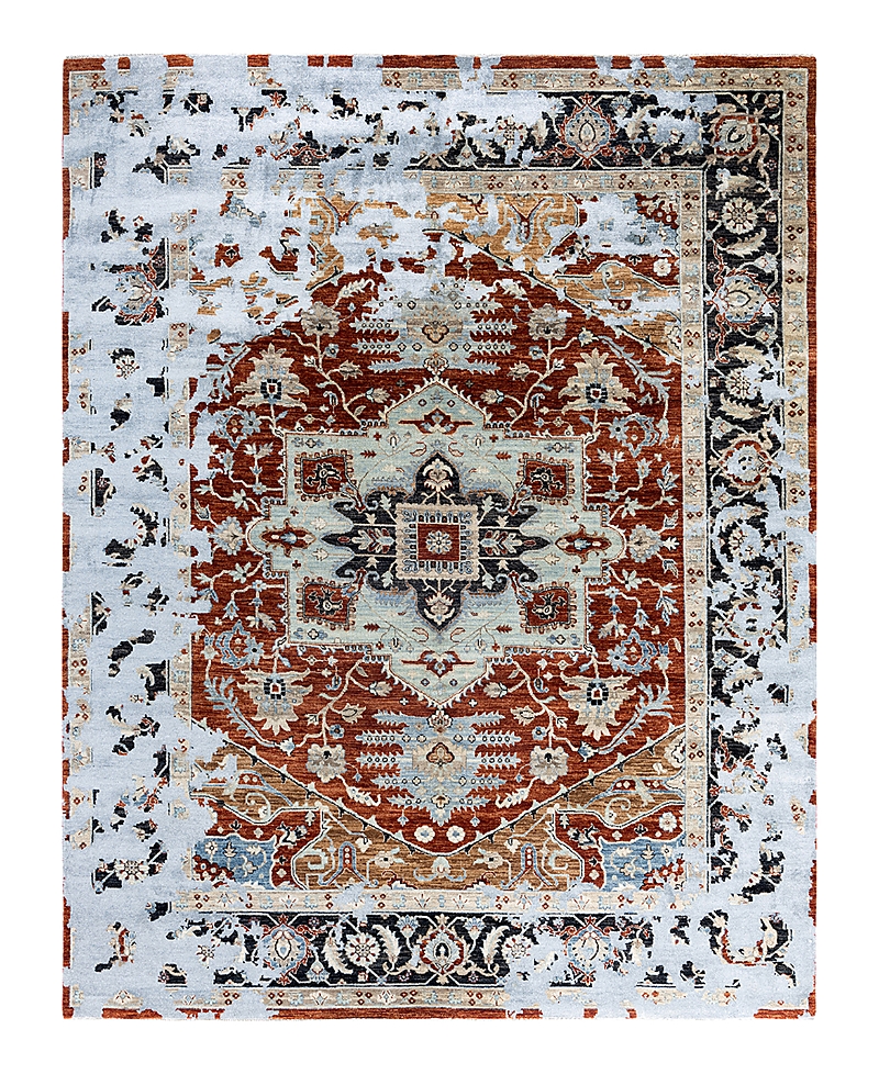 Bloomingdale's Indo Ikat M7757 Area Rug, 8' X 10'4 In Red