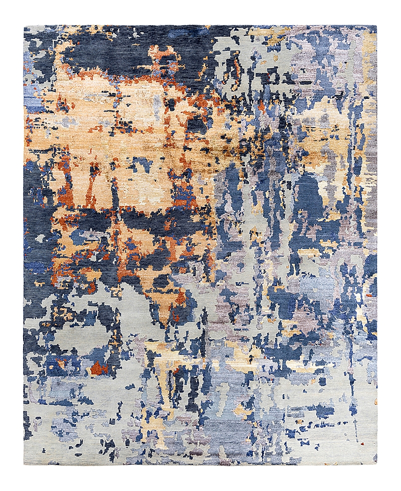 Bloomingdale's Indo Modern M7151 Area Rug, 8'1 X 10'1 In Gray