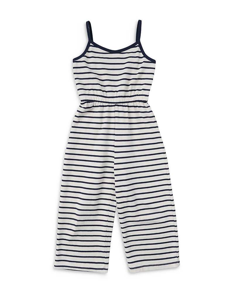 Sol Angeles Girls' Katrina Cotton Stripe Jumpsuit - Little Kid, Big Kid In Indigo Stripe