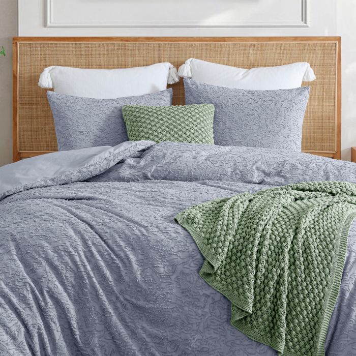 Floral Cutwork Comforter Set