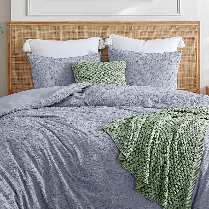 Peri Home Floral Cutwork Comforter Set, Full Queen In Lilac