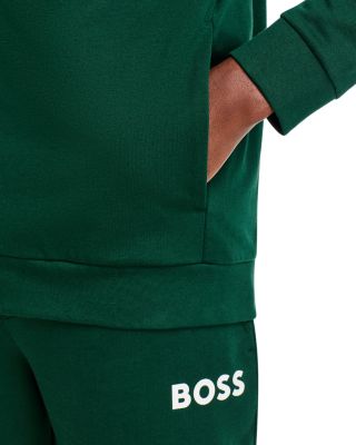 Ease Cotton Logo Print Full Zip Jacket