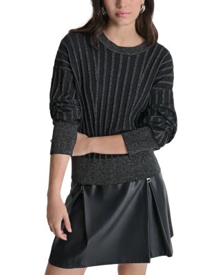 DKNY - Metallic Ribbed Sweater