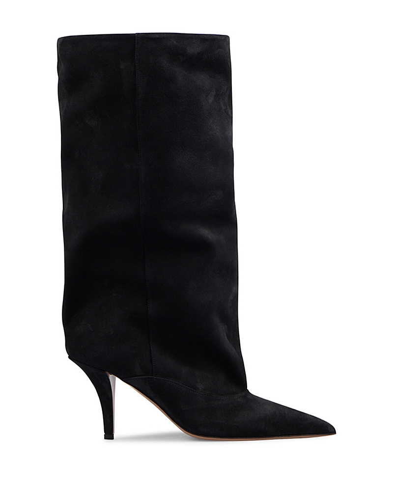 Shop Paris Texas Women's Aines Pointed Boots In Off Black