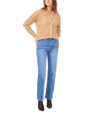 Crewneck Cardigan Sweater