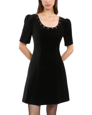 The Kooples - Studded Velvet Mini Dress