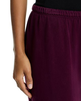 Cotton Logo Sweatpants in Eggplant