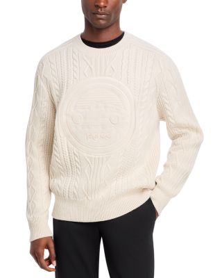 BOSS - Dionel Cable Knit Crewneck Sweater