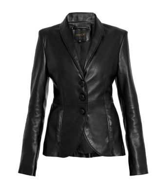 Denise Upcycled Tailord Leather Blazer