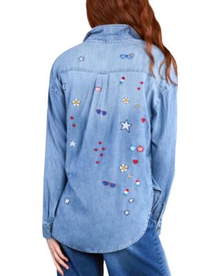 Celebration Embroidered Chambray Shirt
