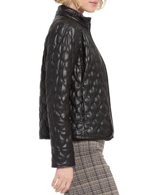 Brooklyn Quilted Faux Leather Jacket