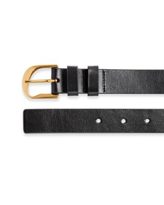 Twist Buckle Leather Belt