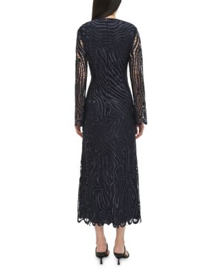 Vanina Long Sleeve Lace Midi Dress