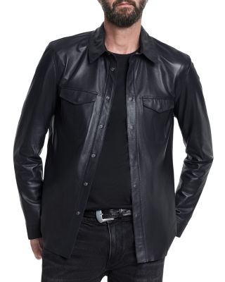 John Varvatos - Travis Leather Shirt Jacket