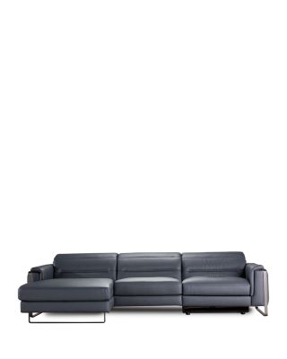 Lucano 3-Piece Power Reclining Leather Sectional