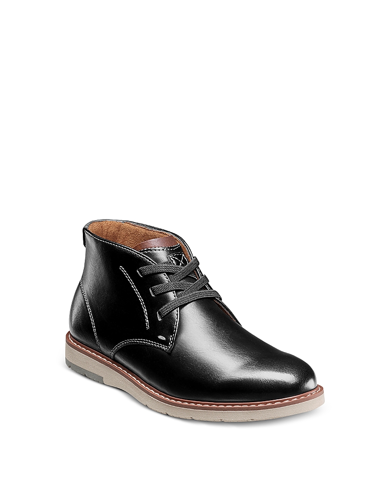 Florsheim Boys' Vibe Plain Toe Chukka Boot, Jr. - Toddler, Little Kid, Big Kid In Black