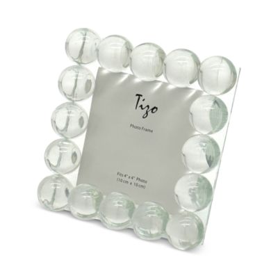 Clear Crystal Glass Single Bubble Frame, 4&amp;quot; x 4&amp;quot;