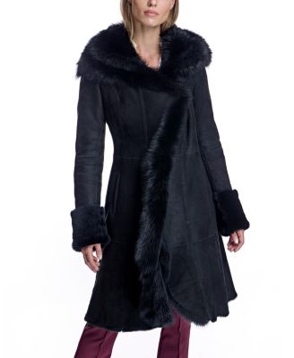 Maximilian - Hooded Shearling Coat