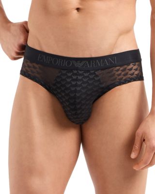 Emporio Armani Logo Mesh Briefs