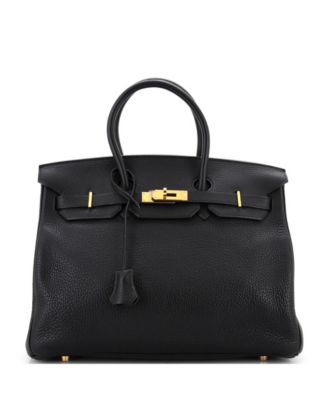 Pre-Owned HERMÈS - Birkin 35 Handbag Black Togo with Gold Hardware