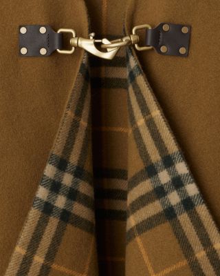 Burberry Check Wool Cape | Bloomingdale's