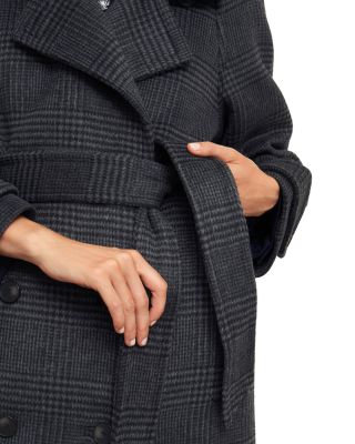 Peckworth Plaid Double Breasted Long Coat
