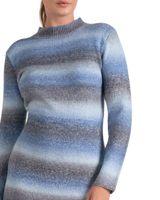 knee length dresses for ladies One Shoulder Off Side Slit Midi Knit Sweater Dress Latte / L