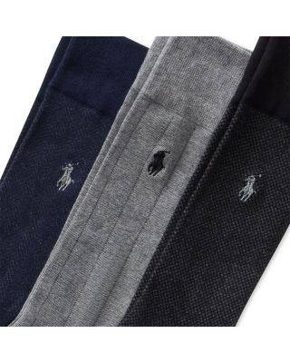 Classic Pattern Dress Socks, 3-Pack