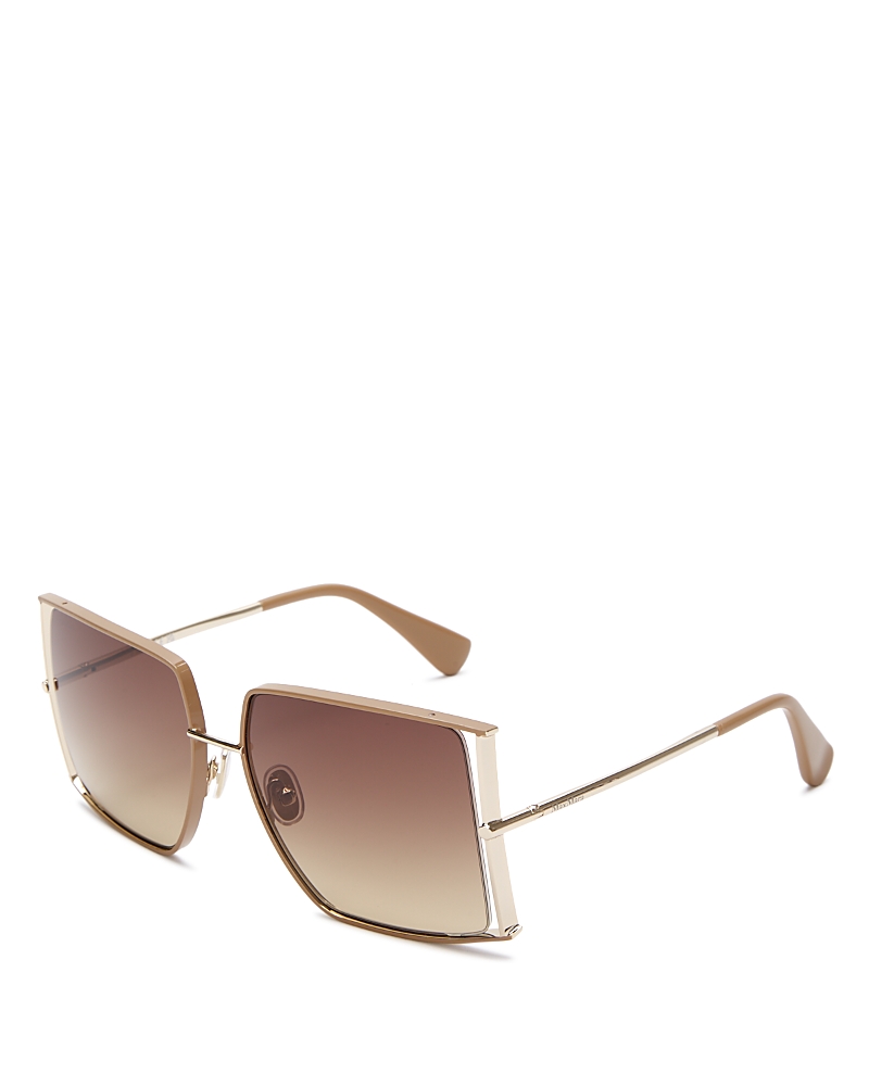 Max Mara Menton 59mm Cat Eye Sunglasses In Brown/brown