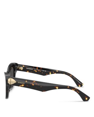 Shield Hinge Cat Eye Sunglasses, 51mm