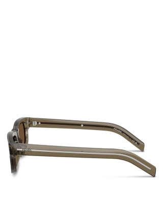 Iconic Plaque Rectangle Sunglasses, 57mm