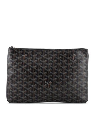 Pre-Owned Goyard MM Senat Zip Pouch Coated Canvas