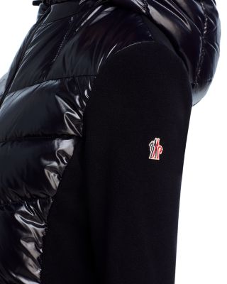 Quilted Down Front Cardigan