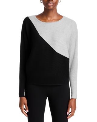 Color Blocked Dolman Sleeve Sweater